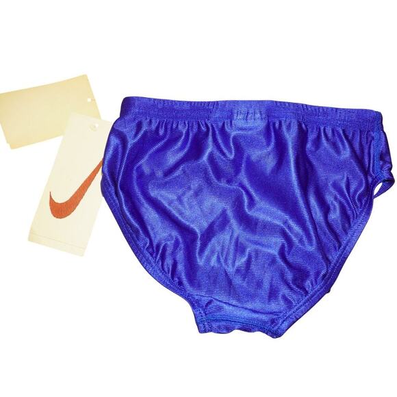 Vintage Nike Swim Brief Men’s Size 26 USA Blue Racing Swimwear NOS Deadstock - Picture 6 of 9